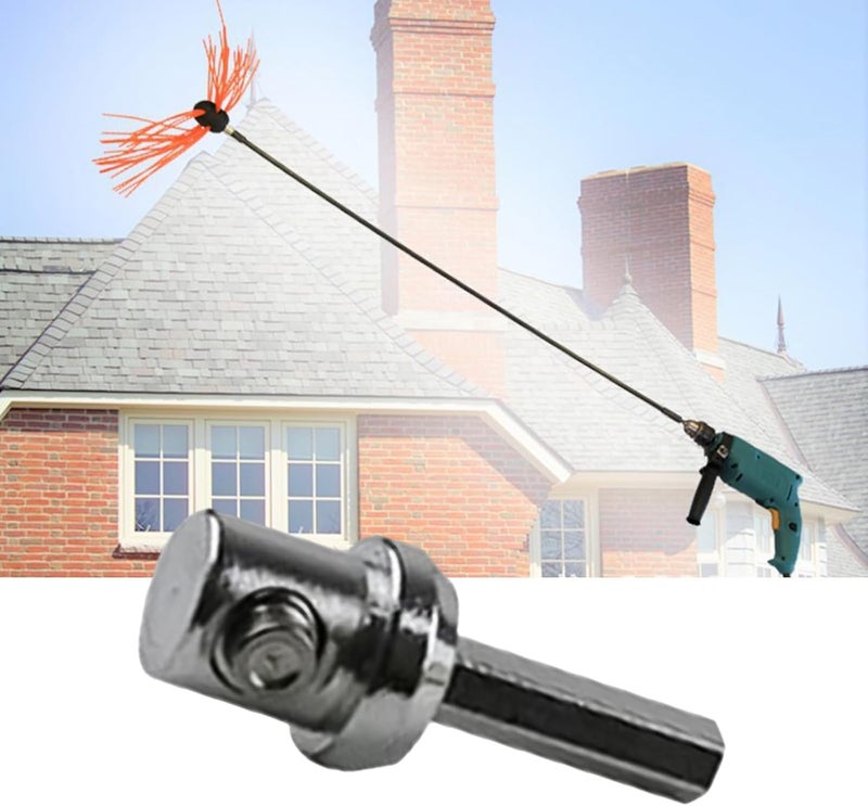 HOgardenME Drill Adapter For Chimney Cleaning Brush, Electric Drill Chimney Brush Extension Rod Adapter (10pcs) - Image 2